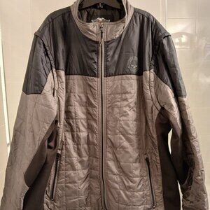 Harley-Davidson® Men's Turret Packable Mid-Layer Jacket, Black/Gray.